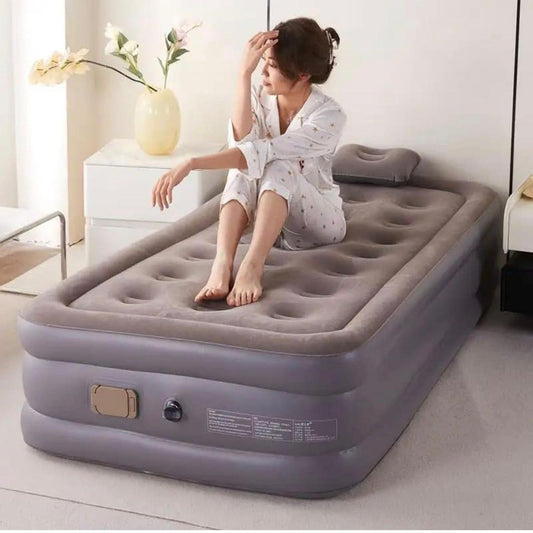 Premium Inflatable Air Bed Mattress with Built-in Pump – Heavy Duty, Comfortable & Travel Friendly